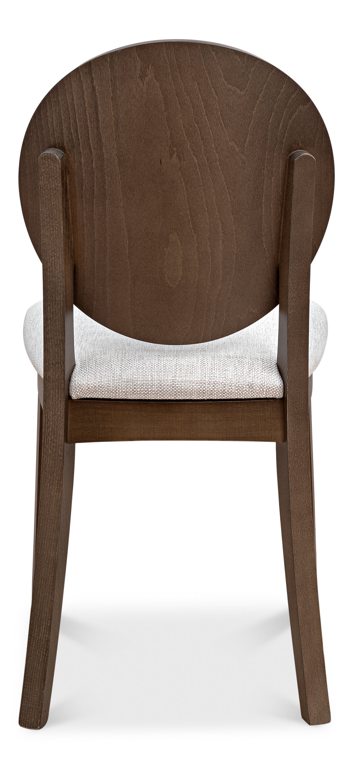 Round Back Side Chair  Driftwood Oatmeal, by Sarreid, 1'9" length x 1'6" width x 2'11" height View 3