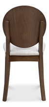 Round Back Side Chair  Driftwood Oatmeal, by Sarreid, 1'9" length x 1'6" width x 2'11" height thumbnail 3
