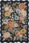 Rifle Paper Co. x Loloi Silhouette Rug, 5' length x 5' width thumbnail 1