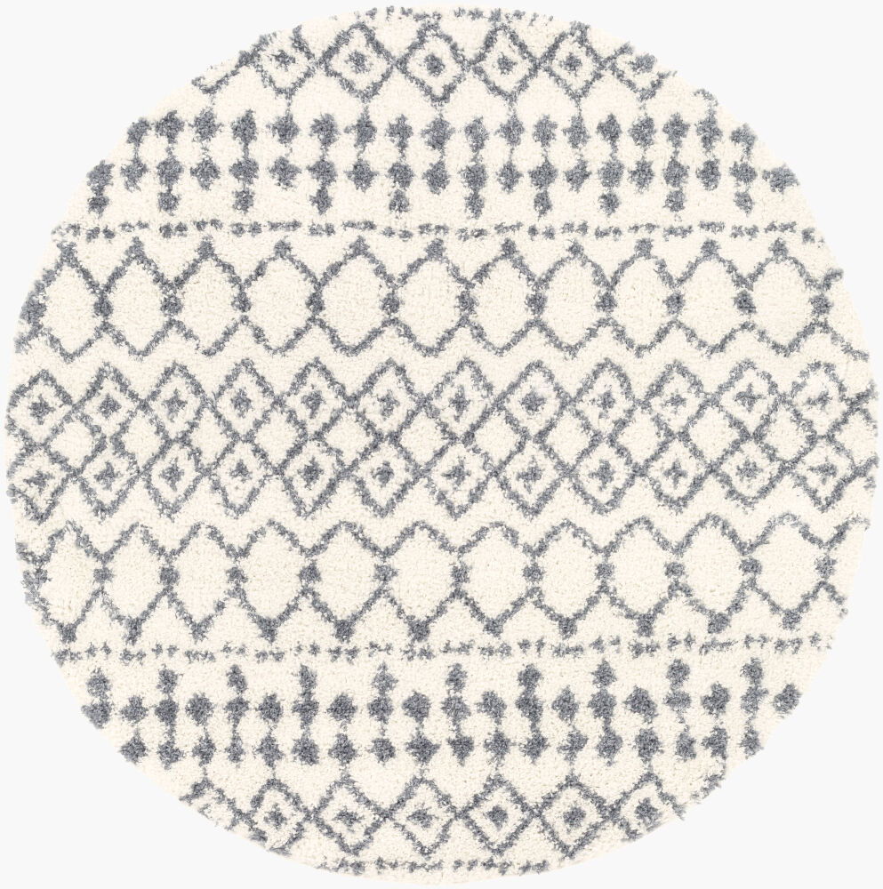 Maroc Shag Machine Woven Rug, by Surya, 5'2.99" length x 5'2.99" width