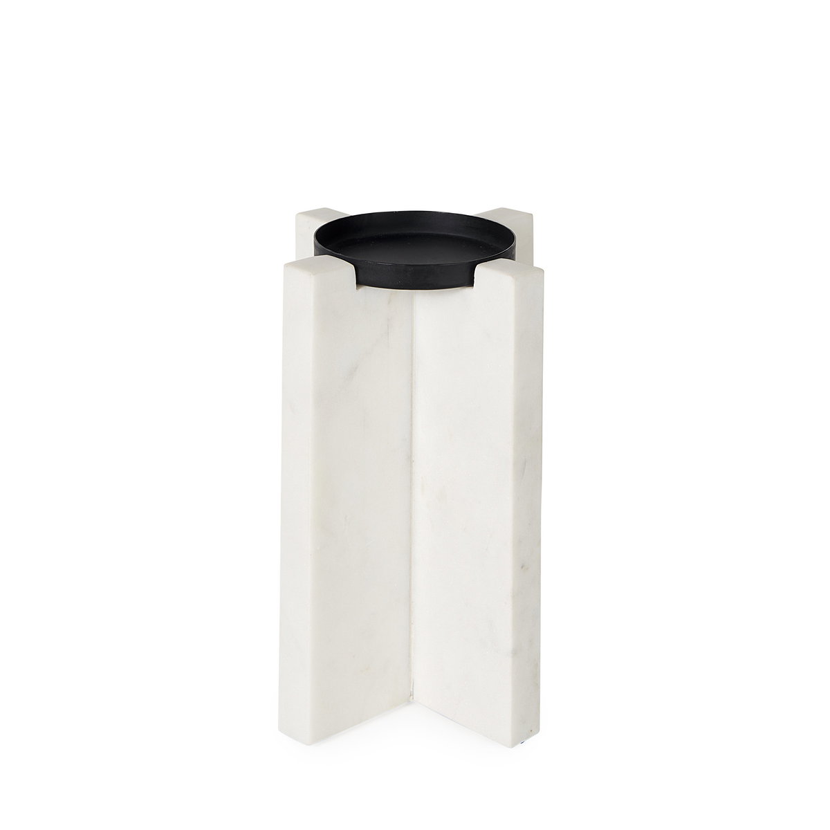 Sophia 5.5'L x 3.5'W x 8.0'H. Marble Candle Holder Medium, Candles & Candle Holder by Mercana, 5.5" length x 3.5" width x 8" height View 4