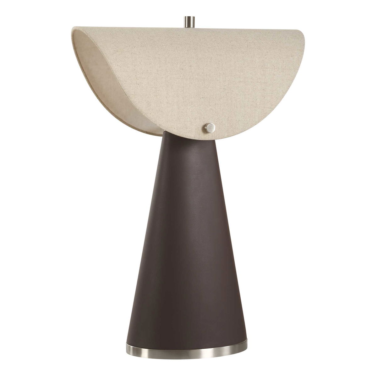 Conover Brown Modern Table Lamp, by Uttermost, 19" width x 27.25" height x 19" depth View 7