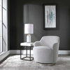 Hobart Casual Swivel Chair, Accent Chair by Uttermost, 28" width x 30" height x 28" depth thumbnail 4