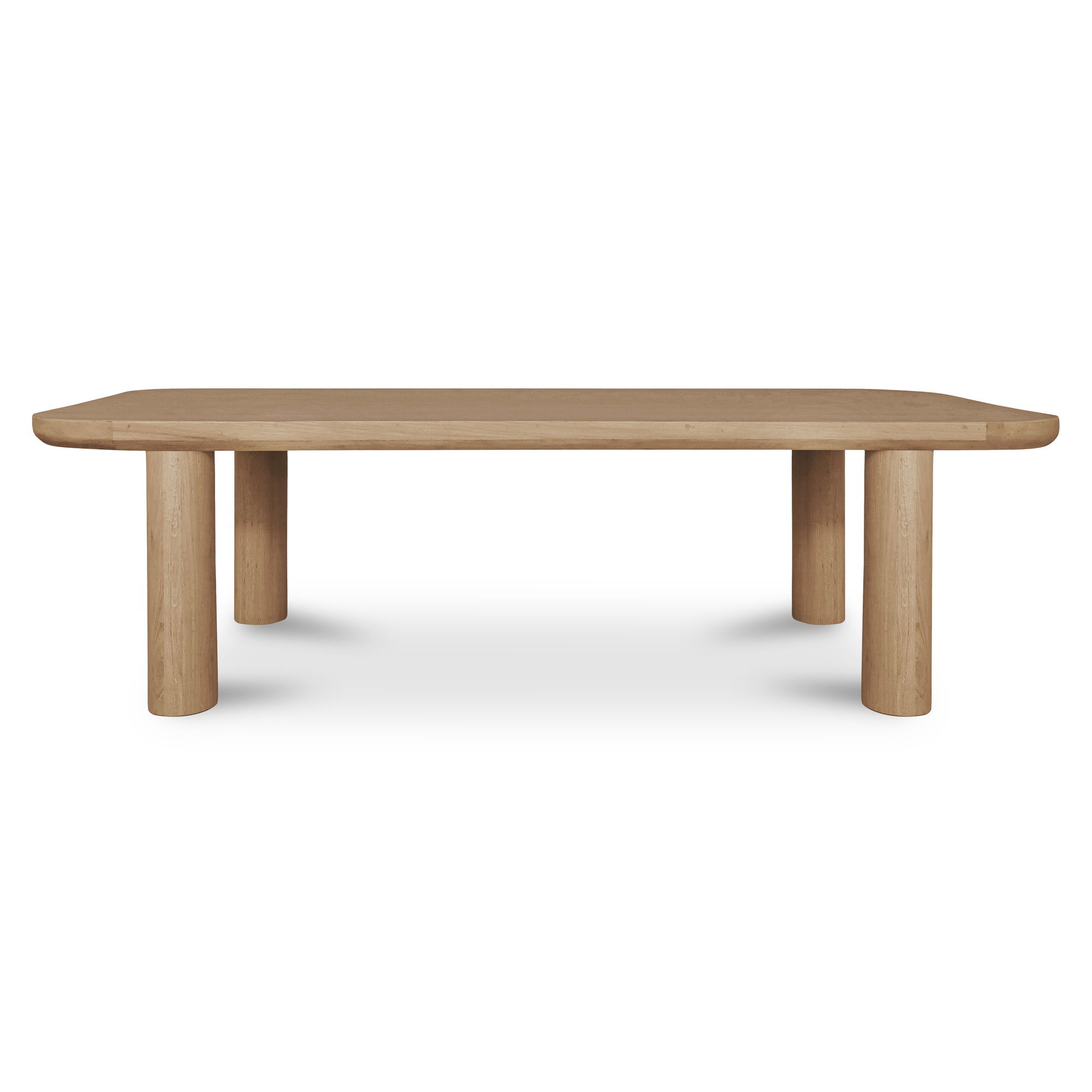 Anders Dining Table Large Natural, by Moe's Home, 98" width x 30" height x 42" depth View 1
