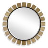 Toluca Round Brass Mirror, by Uttermost, 45" width x 45" height x 1.25" depth thumbnail 1