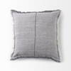 Thais 20x20 Blue and Cream Fringed Pillow Cover, Decorative Pillow by Mercana, 20" length x 20" width x 0.2" height thumbnail 9