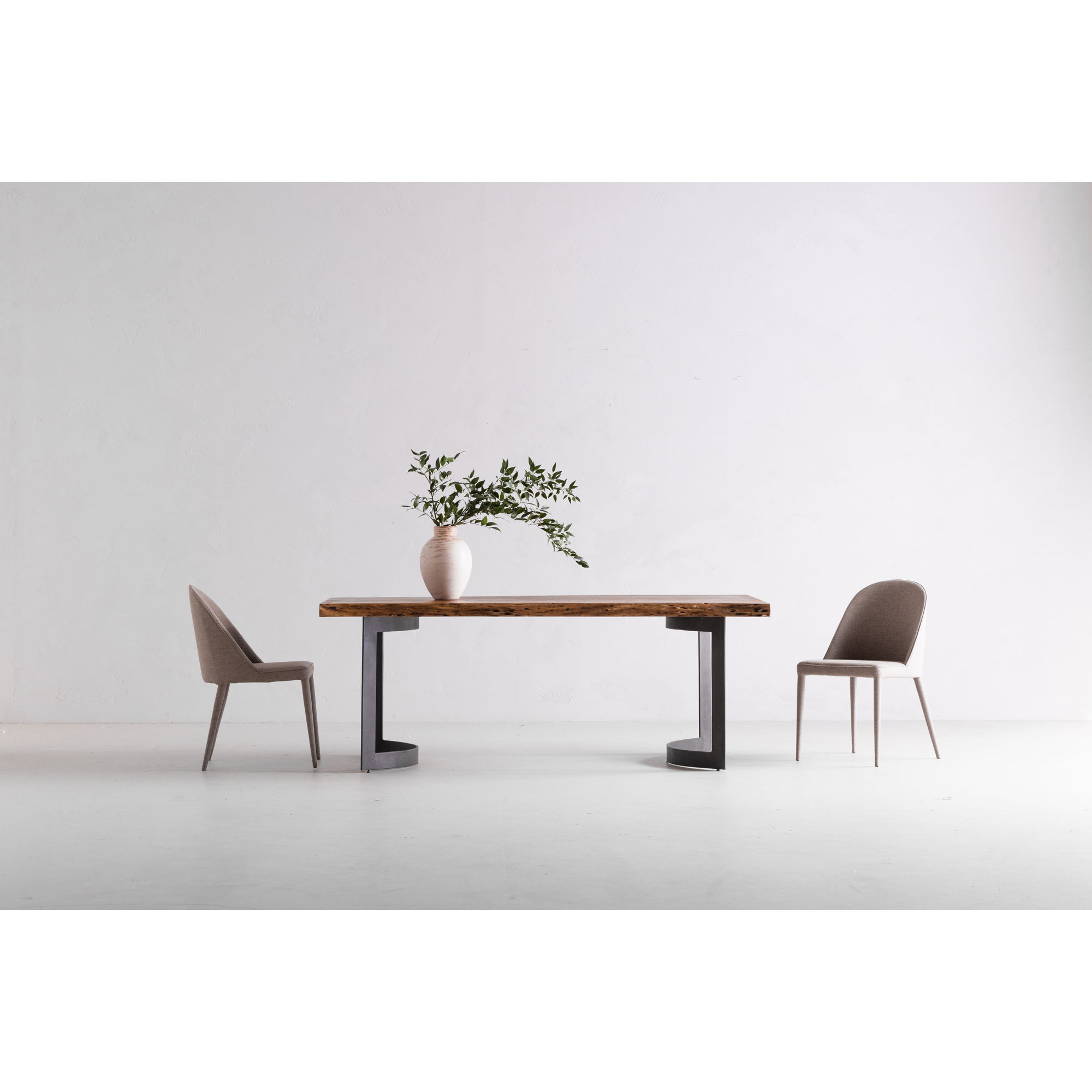 Bent Dining Table Extra Small Brown, by Moe's Home, 78" width x 29.5" height x 40" depth View 10
