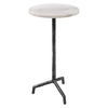 Puritan White Marble Drink Table, Furniture by Uttermost, 12" width x 23.5" height x 12" depth thumbnail 4