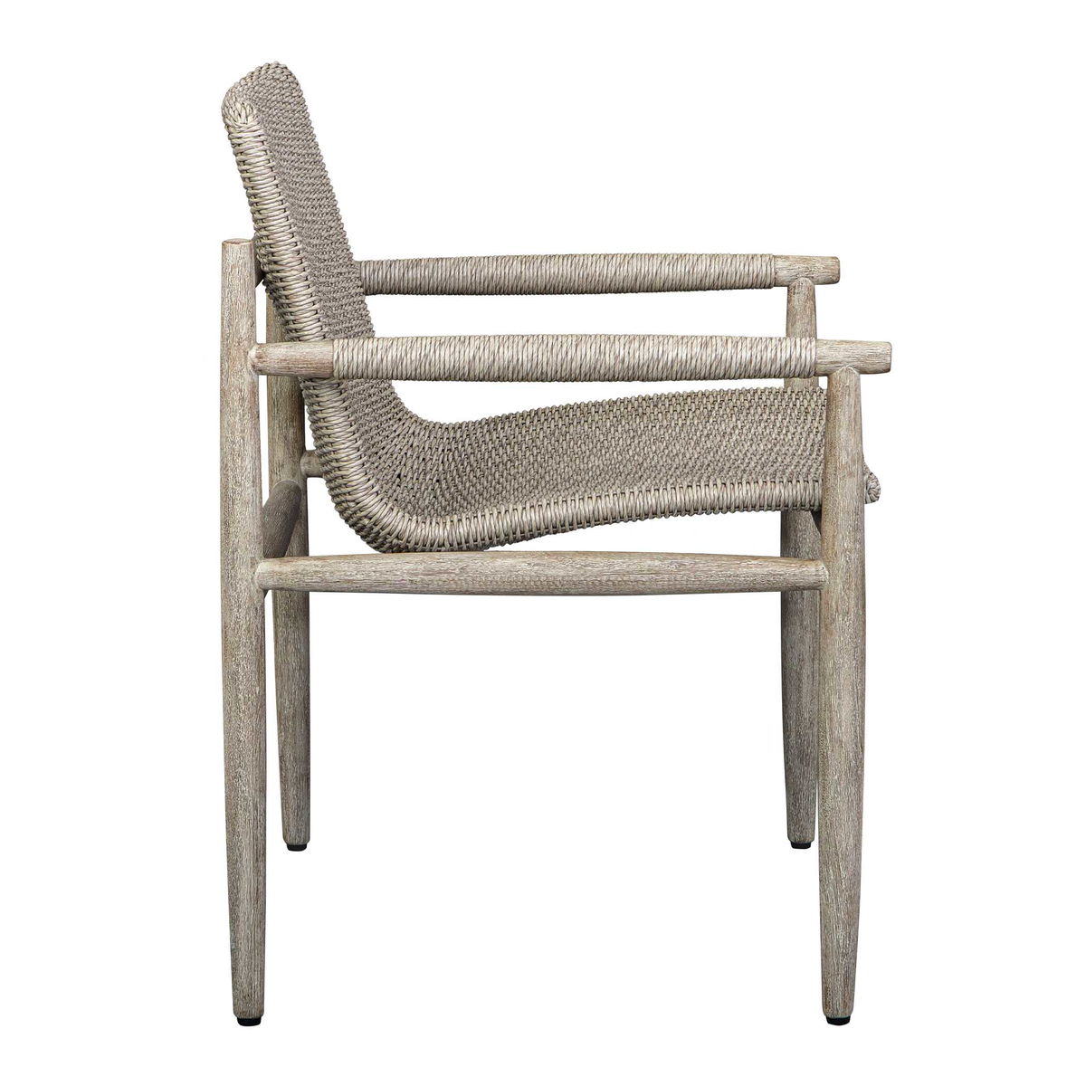 Sumba Wicker Outdoor Dining Chair, Outdoor Chair by Uttermost, 1'11.75" width x 2'8.75" height x 2'0.5" depth View 8