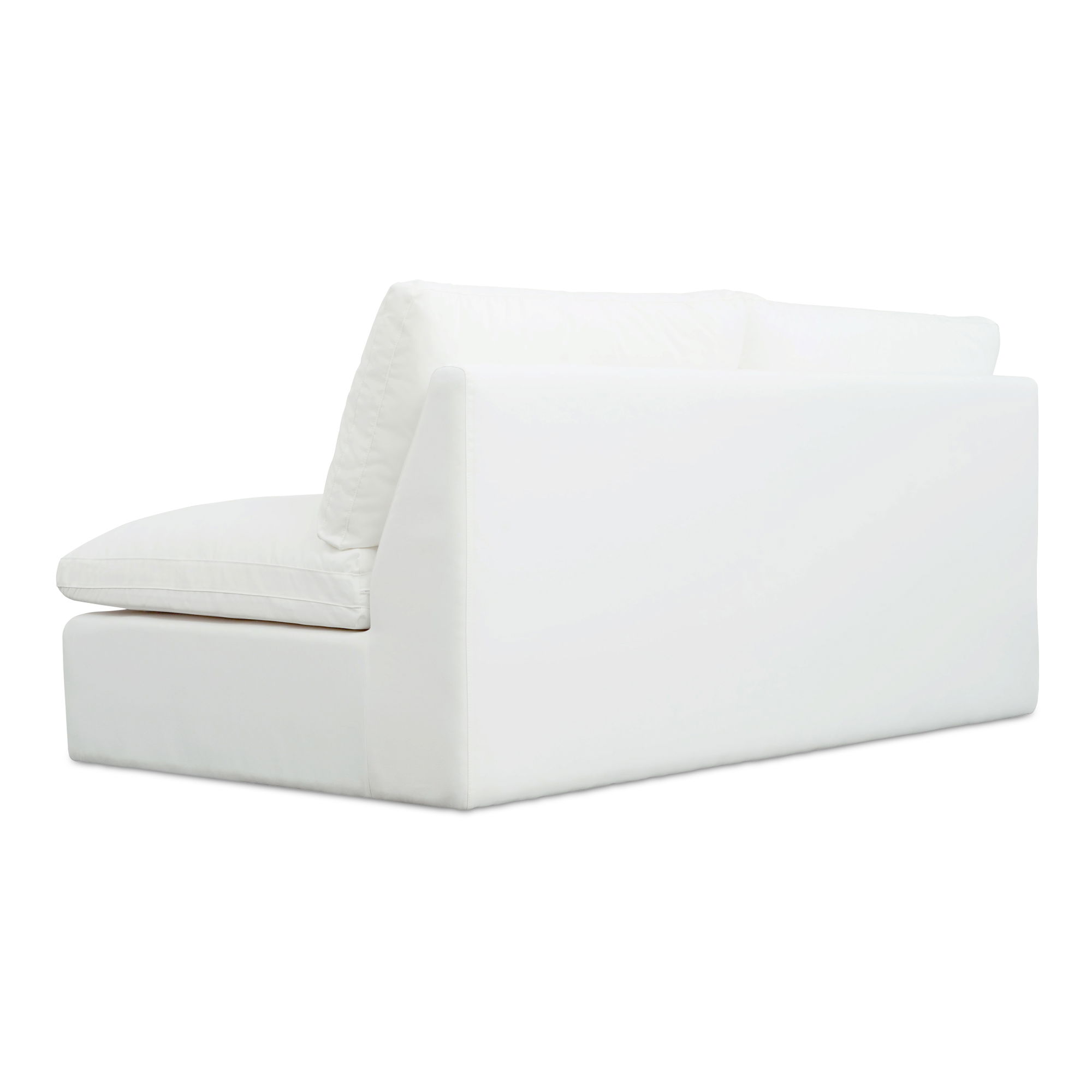 Miles Outdoor Sofa White, Sofas & Sectional by Moe's Home, 74" width x 35.8" height x 40" depth View 2