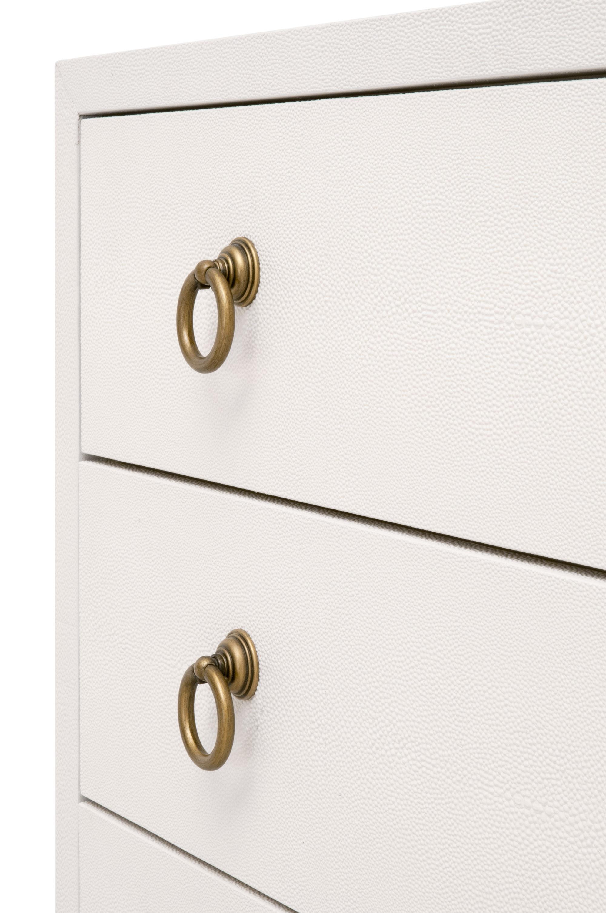 Strand Shagreen 3-Drawer Nightstand, by Essentials for Living, 35" width x 30" height x 19" depth View 9