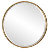 Sutton Aged Gold Round Mirror, by Uttermost, 47.25" width x 47.25" height x 1.5" depth thumbnail 5