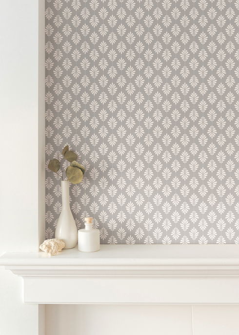 Leaflet White Wallpaper