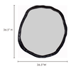 Foundry Large Mirror Black, by Moe's Home, 36.5" width x 36.5" height x 1.5" depth thumbnail 5