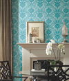 Lotus Palm Aqua Wallpaper thumbnail 2