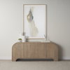 Dylan Small Textured Off White with Handles Ceramic Vase, by Mercana, 6.25" length x 9.5" width x 10" height thumbnail 3