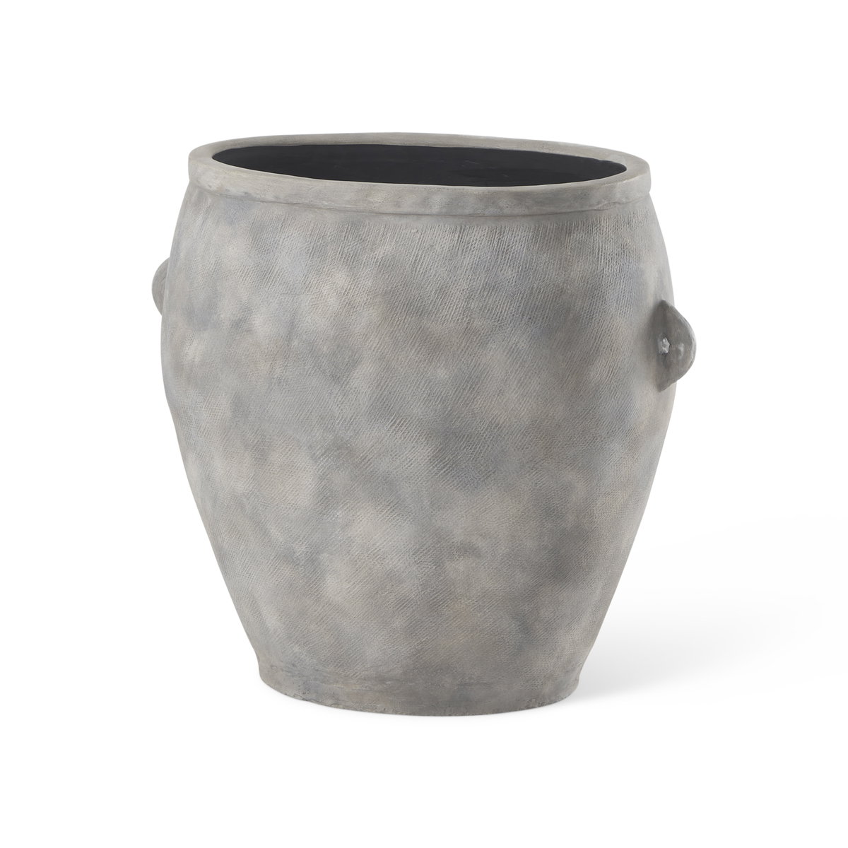 Zuma  Light Gray Ceramic Floor Vase, by Mercana, 27.17" length x 18.11" width x 24.41" height View 1