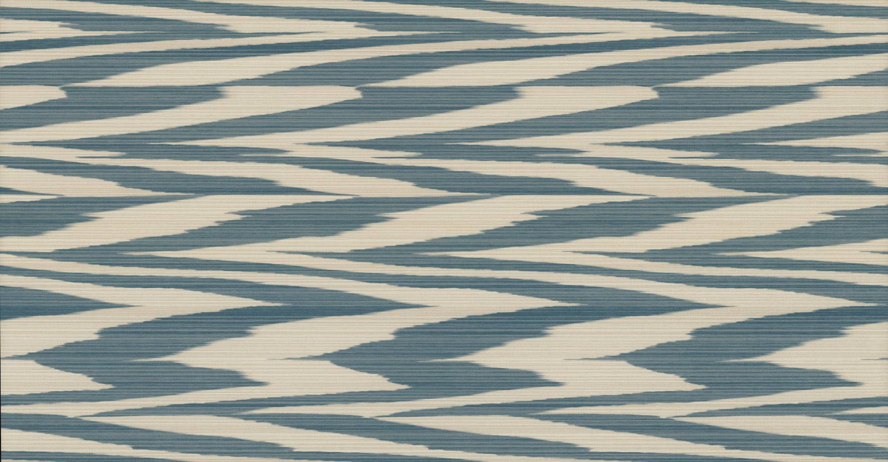 Flamed Zigzag Blue & Cream Wallpaper large image 