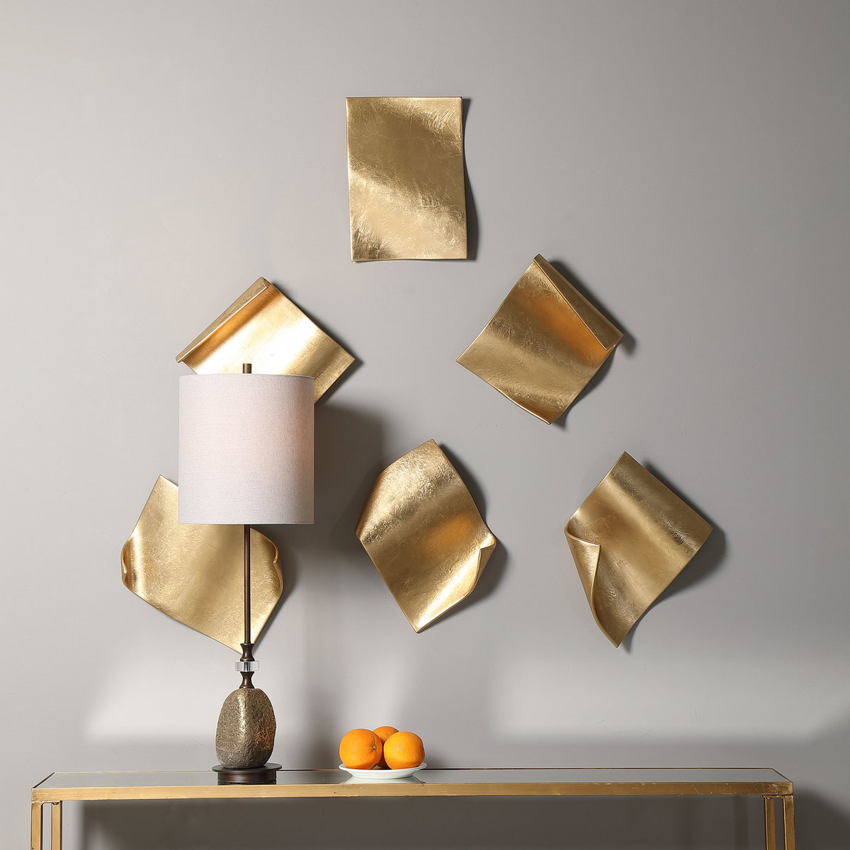 Fluttering Pages Wall Decor Set/6, Art by Uttermost, 14.17" width x 10.25" height x 4.33" depth View 2