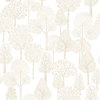 Treetops  Gold Metallic Peel & Stick Wallpaper, by York Wall, 20' length x 1'8.5" width x 0.02" depth thumbnail