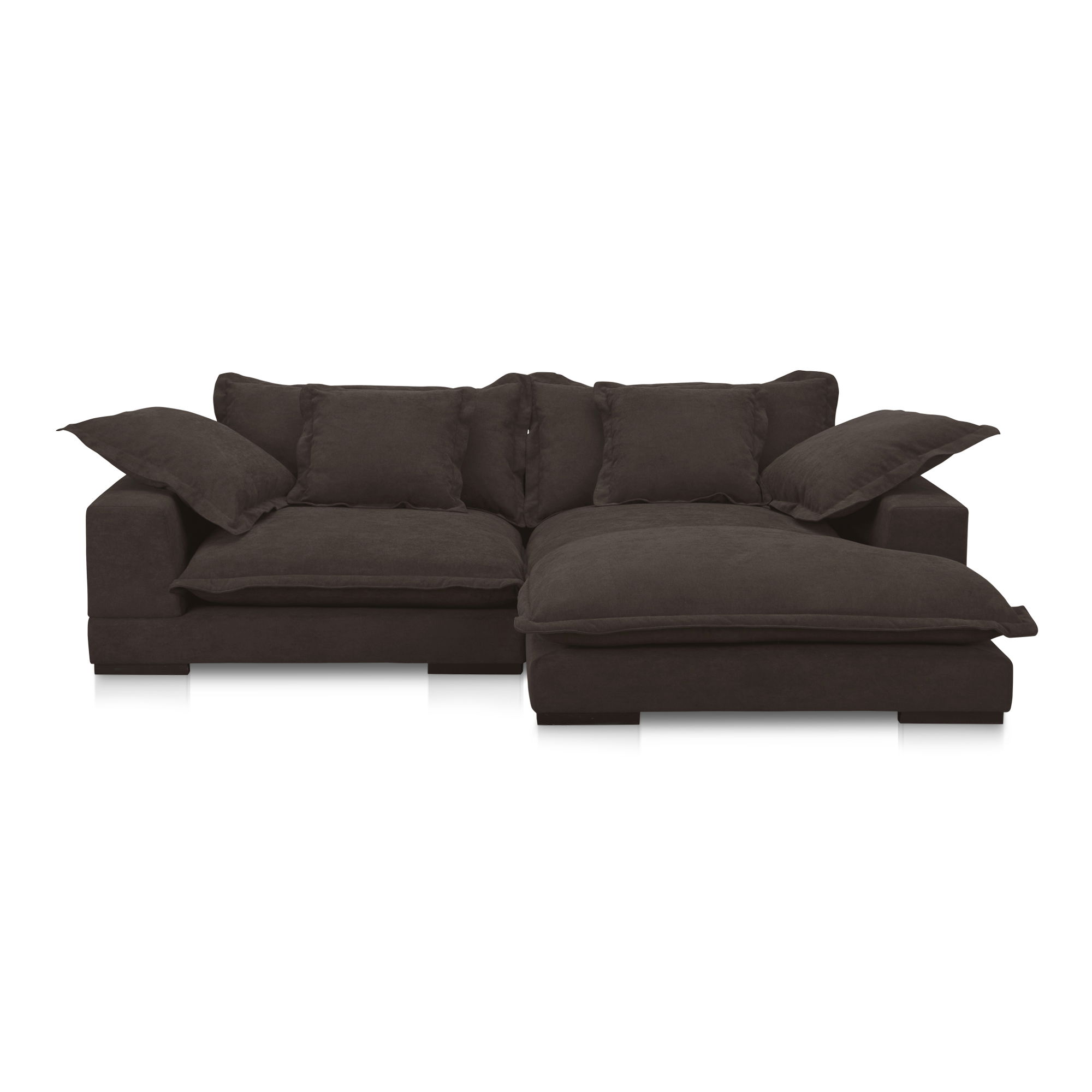 Daydream Sectional Dark Brown large image 