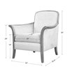 Brittoney Taupe Armchair, Accent Chair by Uttermost, 32" width x 35" height x 30.5" depth thumbnail 3