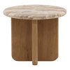 Layna Side Table Beige, Side & End Table by Dovetail, 24" width x 20" height x 24" depth thumbnail 2