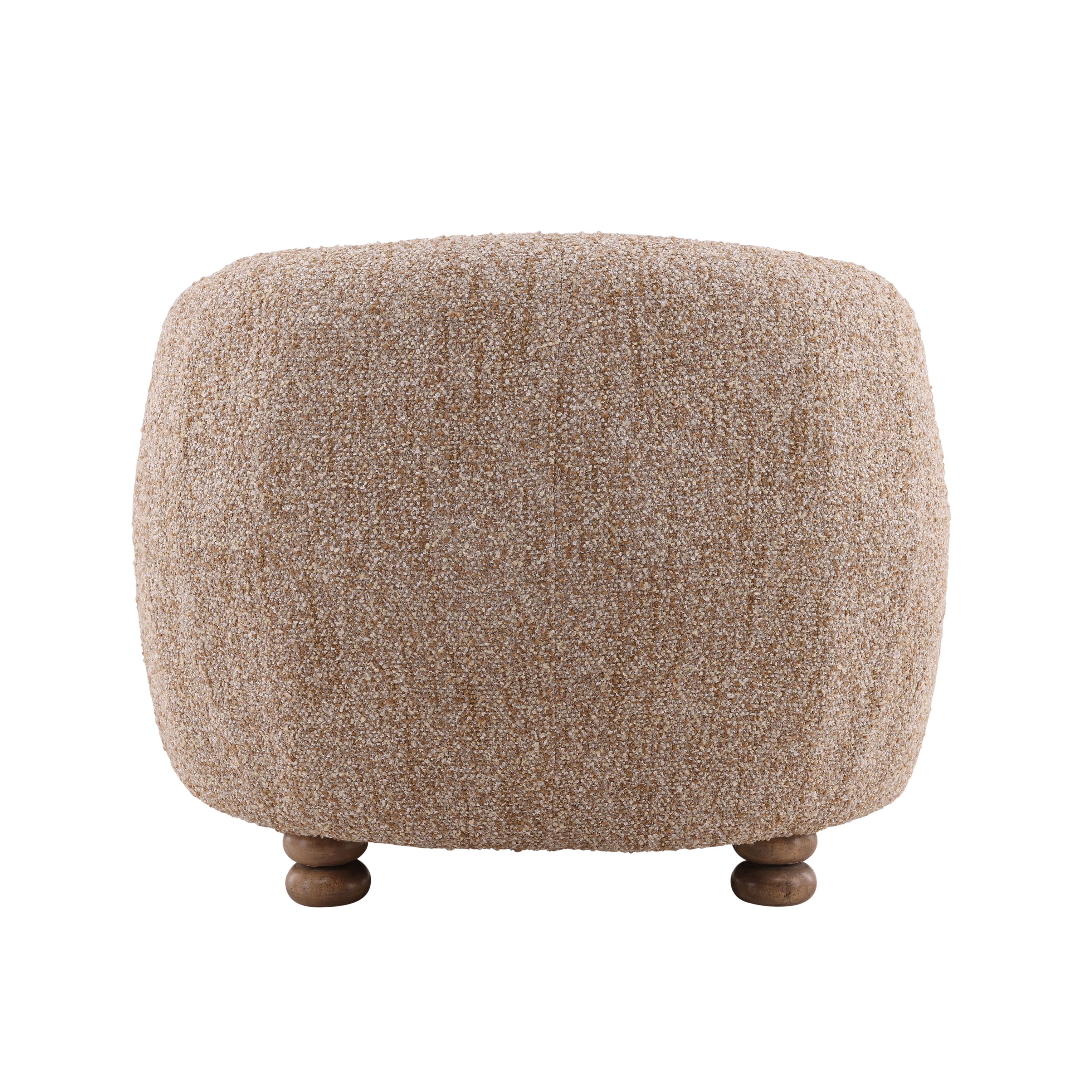 Peggy Occasional Chair Brown, Accent Chair by Dovetail, 38.25" width x 30.75" height x 37.5" depth View 4