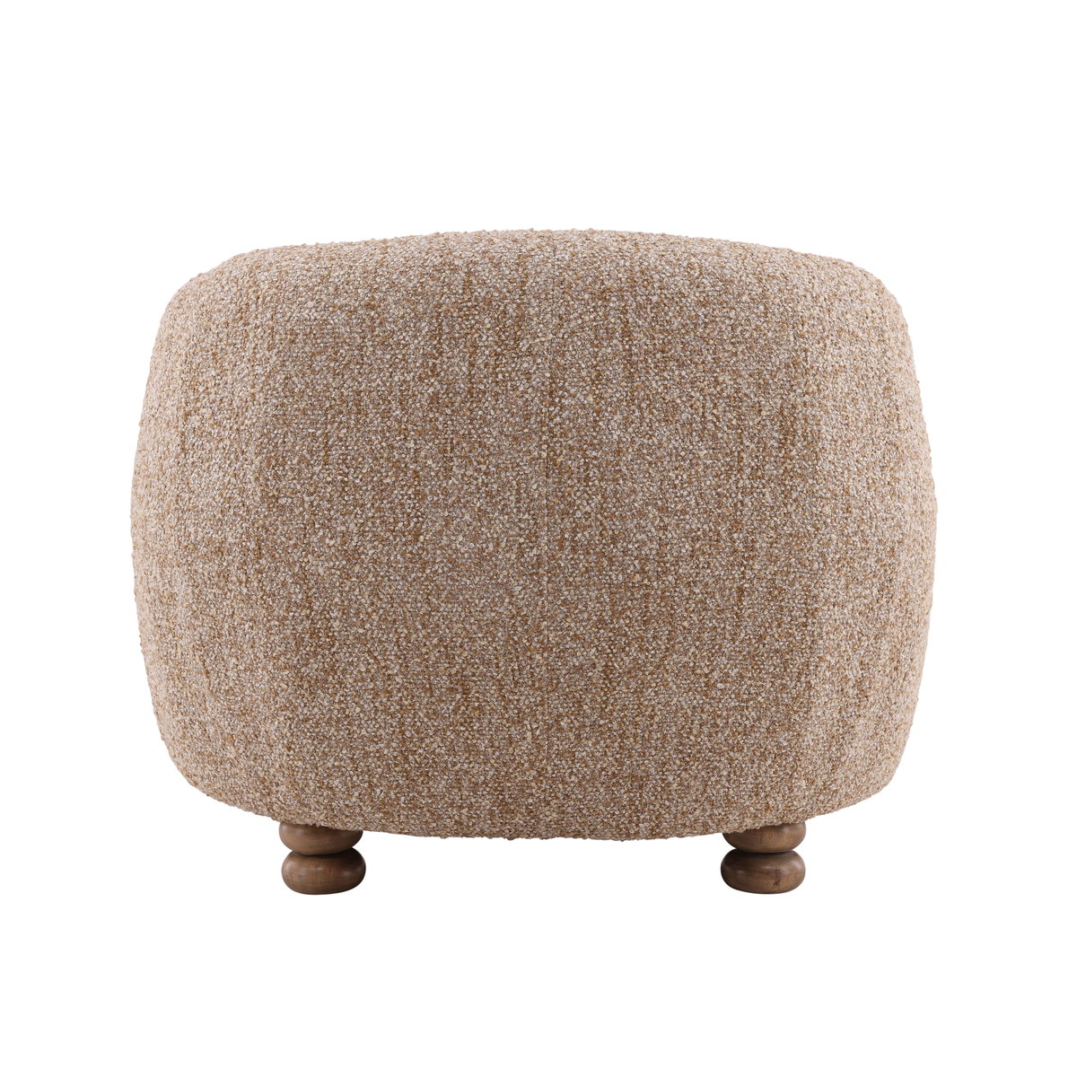 Peggy Occasional Chair Brown, Accent Chair by Dovetail, 38.25" width x 30.75" height x 37.5" depth View 4