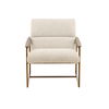 Rue Occasional Chair Cream, Accent Chair by Dovetail, 28" width x 31" height x 33.5" depth thumbnail 2