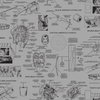 Marvels Heroes Schematics Grey & Black Wallpaper, by York Wall, 33' length x 1'8.5" width x 0.02" depth thumbnail