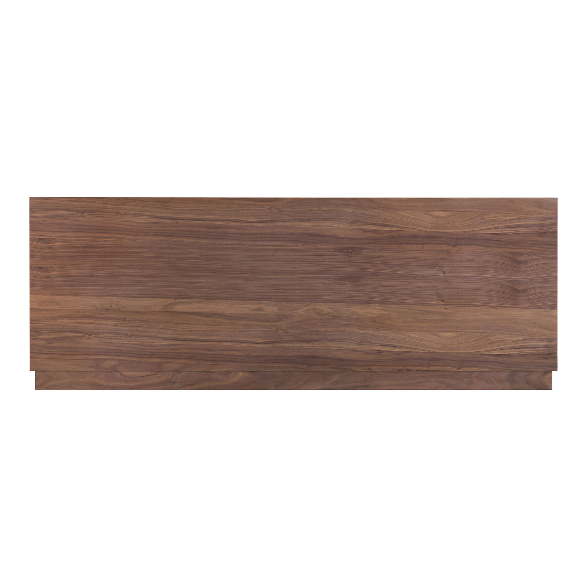 Round Off Queen Bed Walnut Brown large image 