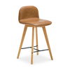 Napoli Leather Counter Stool, Counter & Bar Stool by Moe's Home, 17.3" width x 33.8" height x 18.9" depth thumbnail 2
