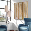 Palma Gold Leaf Shadow Box Set/3, Art by Uttermost, 14" width x 48.25" height x 2.62" depth thumbnail 2