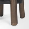 Weldon Dark Brown Wood with Matte Black Metal Counter Stool thumbnail 7