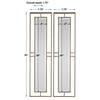 Rutledge Gold Mirrors Set/2, by Uttermost, 7.75" width x 30" height x 1.75" depth thumbnail 3