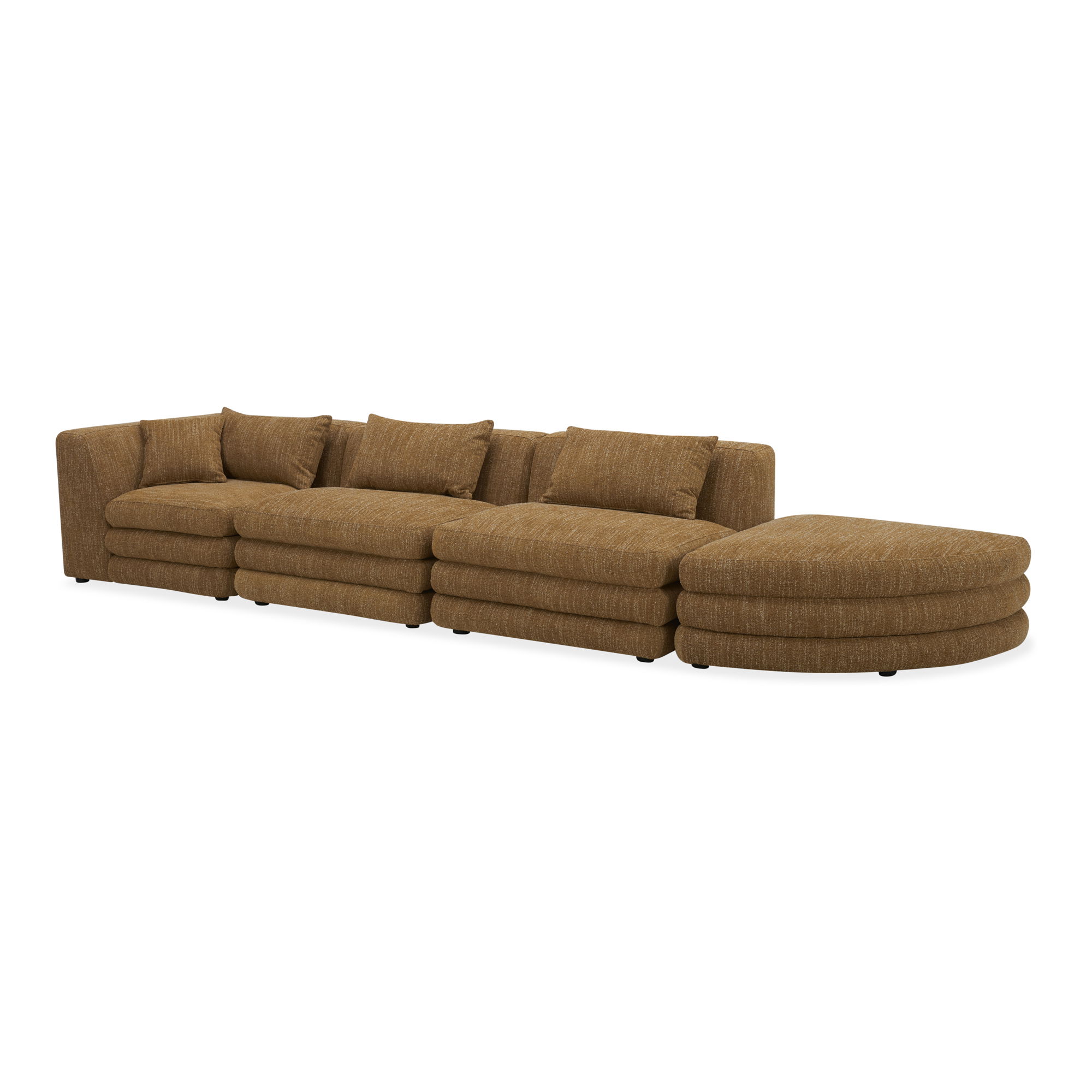Lowtide Linear Modular Sectional Amber Glow large image 