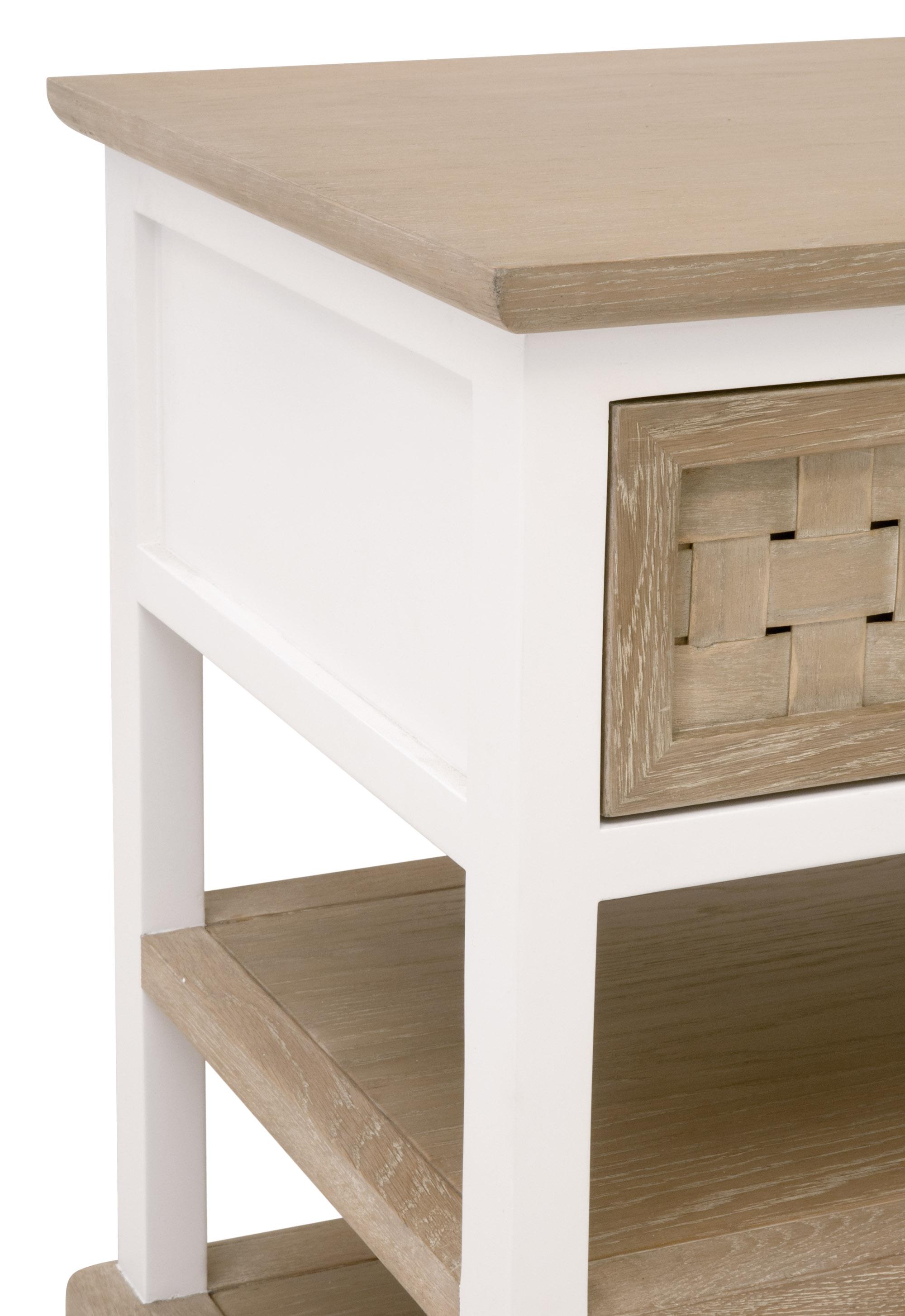 Weave 1-Drawer Side Table large image 