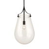 Dewdrop 1 Light Glass Shade Pendant, Ceiling Light by Uttermost, 25" height x 13.5" diameter thumbnail 1