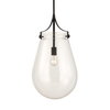 Dewdrop 1 Light Glass Shade Pendant, by Uttermost, 2'1" height x 1'1.5" diameter thumbnail 1