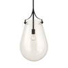 Dewdrop 1 Light Glass Shade Pendant, by Uttermost, 25" height x 13.5" diameter thumbnail 1