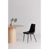 Alibi Dining Chair Matte Black - Set Of Two, by Moe's Home, 18" width x 33" height x 20" depth thumbnail 8