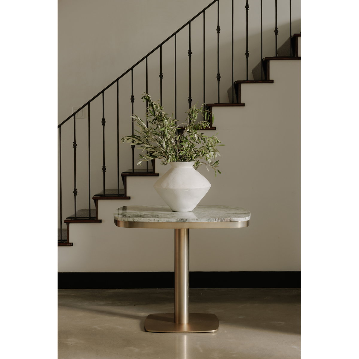 Celeste Cafe Table Green Onyx Marble, Coffee Table by Moe's Home, 36" width x 30" height x 36" depth View 14