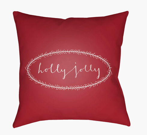 Holly Jolly Accent Pillow