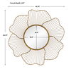 Blossom Gold Floral Mirror, by Uttermost, 42.75" width x 42.75" height x 3.25" depth thumbnail 3