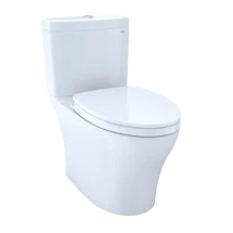 Online Designer Bathroom Aquia® Dual-Flush Elongated Two-Piece Toilet with Tornado Flush (Seat Included)