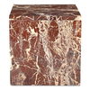 Rosa Accent Table Rosso Levanto Marble, Side & End Table by Moe's Home, 20" width x 20" height x 20" depth thumbnail 3