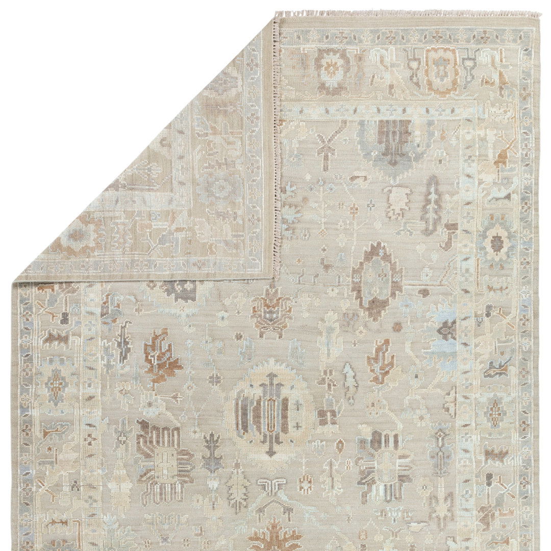 Jaipur Living Meirion KYD02 Handknotted Oriental Gray Area Rug (9'x12') large image 