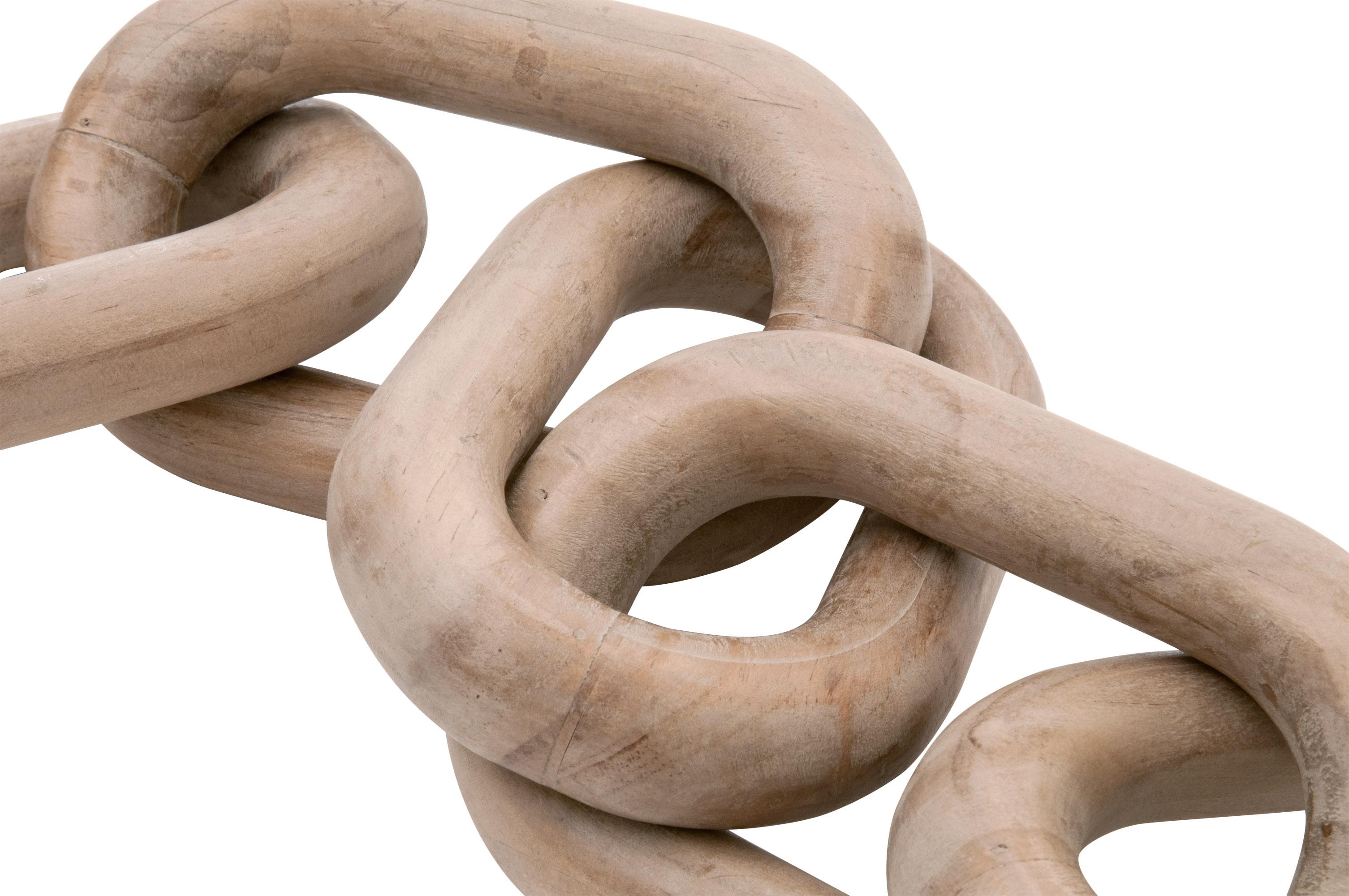 Cinq Wood Link, Decor by Essentials for Living, 20" width x 3.75" height x 1" depth View 3