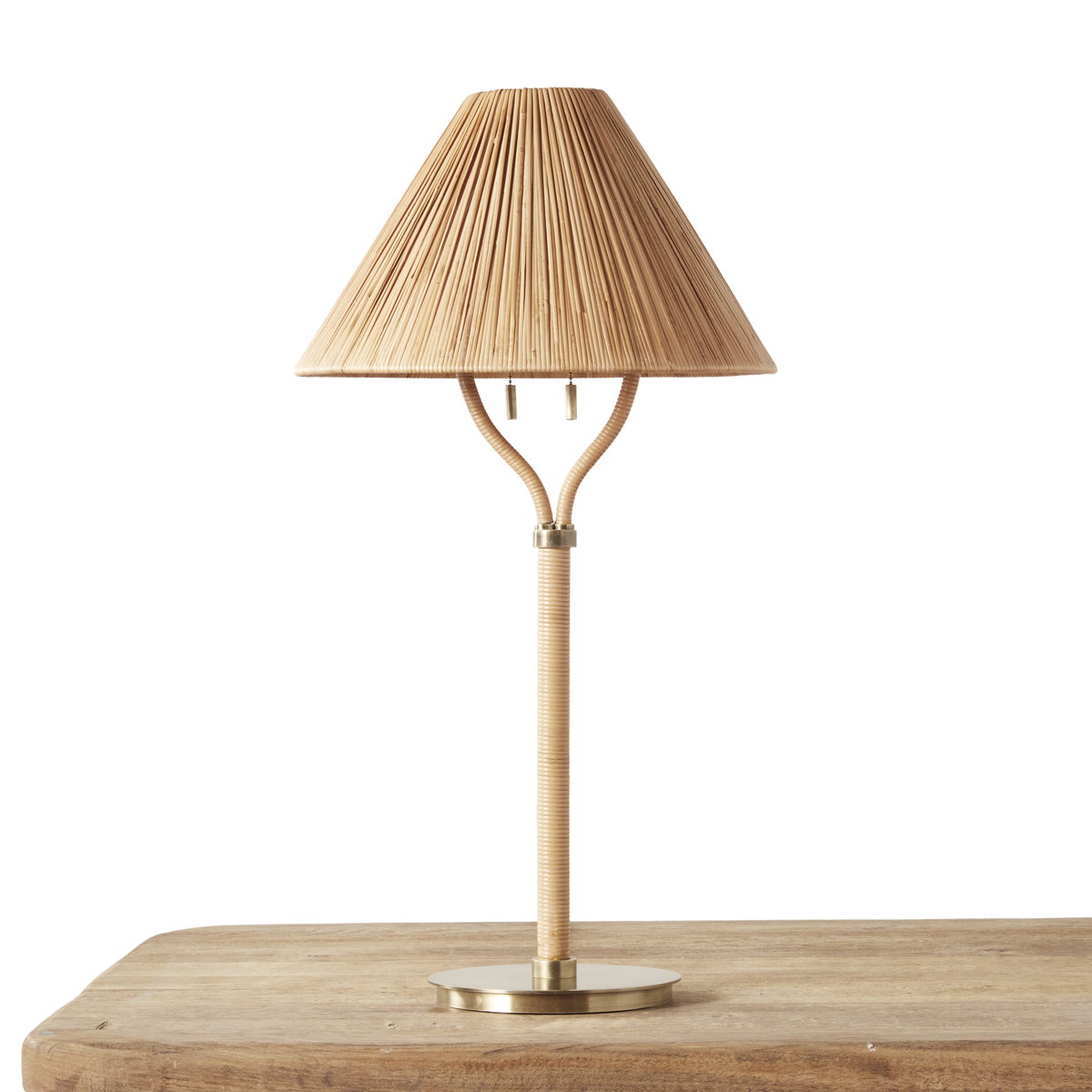 Delphine Table Lamp, by Woven, 31" height x 16.5" diameter View 1